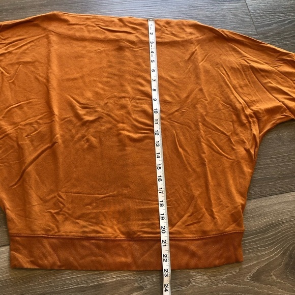 Simply Vera Vera Wang Dolman Sleeve Orange Boatneck Sweater Size Large - Picture 7 of 13
